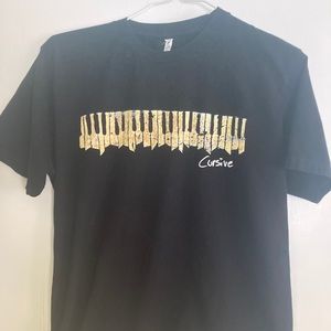 Cursive band tour t-shirt